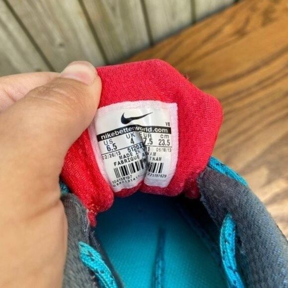 Nike Alvodo 10 Orange Red Grey Athletic Shoes 6.5 - Picture 6 of 7